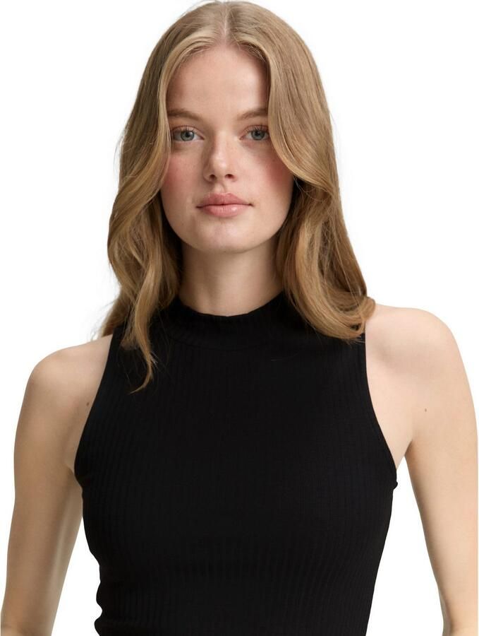 Tom Tailor Denim T-shirt met ribstructuur - Foto 2