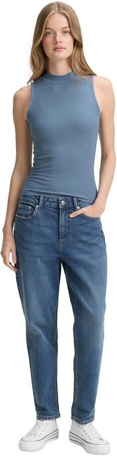 Tom Tailor Denim T-shirt met ribstructuur - Foto 5