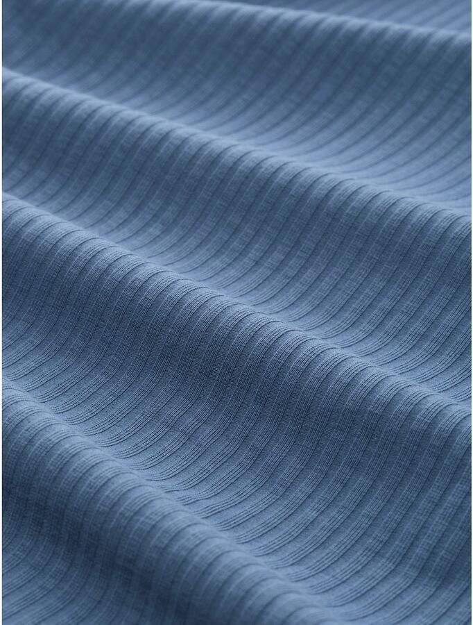 Tom Tailor Denim T-shirt met ribstructuur