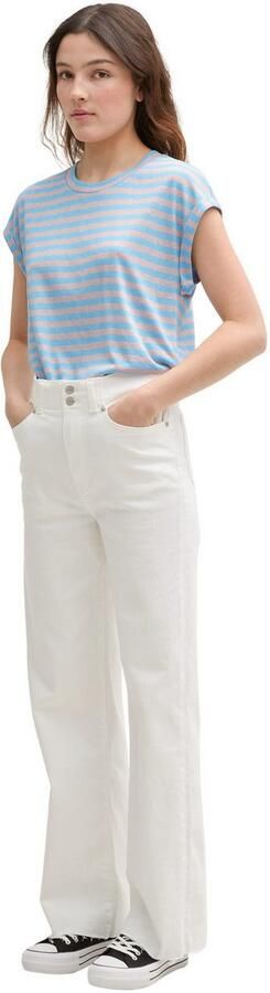 Tom Tailor Denim T-shirt met streepmotief - Foto 5