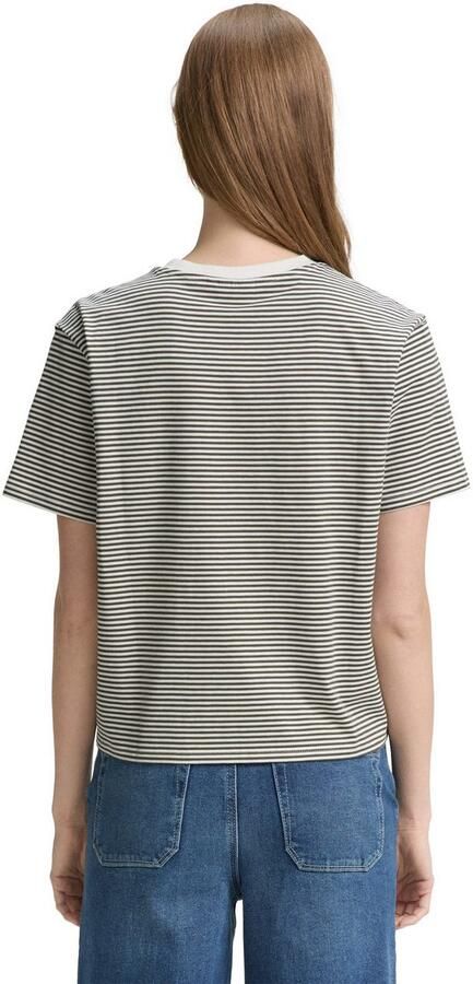 Tom Tailor Denim T-shirt met streepmotief - Foto 4