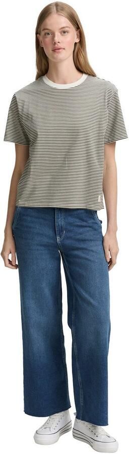 Tom Tailor Denim T-shirt met streepmotief - Foto 5