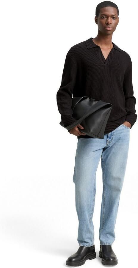 Tom Tailor Denim Trui met polokraag met ribboorden - Foto 4