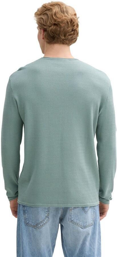 Tom Tailor Denim Trui met ronde hals met structuur - Foto 3