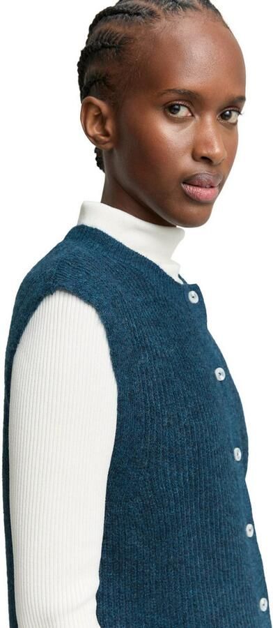 Tom Tailor Denim Vest met knoopsluiting - Foto 4