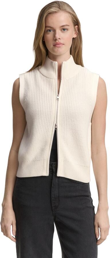 Tom Tailor Denim Vest zonder mouwen en met ritssluiting - Foto 5