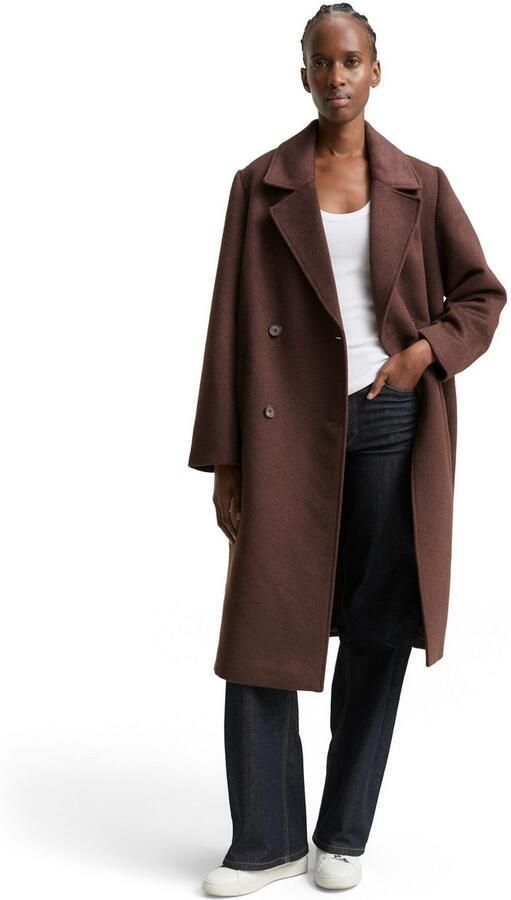 Tom Tailor Denim Wollen jas met reverskraag - Foto 4