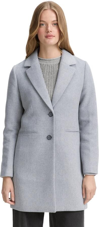 Tom Tailor Denim Slim fit lange jas met wol - Foto 6