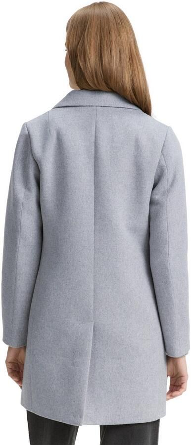 Tom Tailor Denim Slim fit lange jas met wol - Foto 4