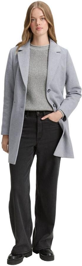 Tom Tailor Denim Slim fit lange jas met wol - Foto 5