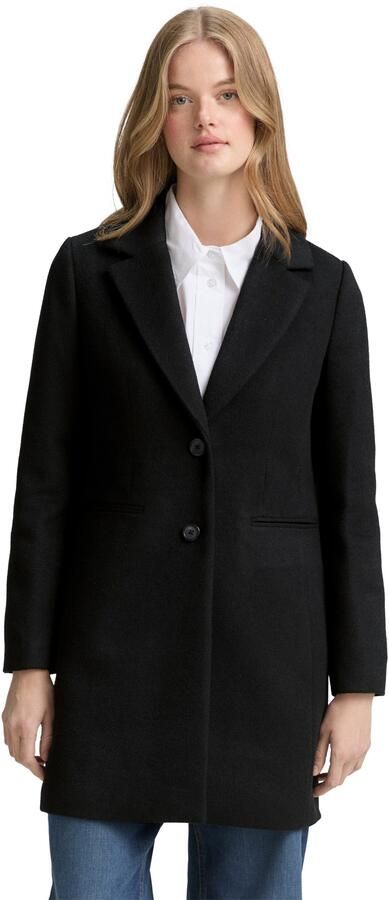 Tom Tailor Denim Slim fit lange jas met wol - Foto 6