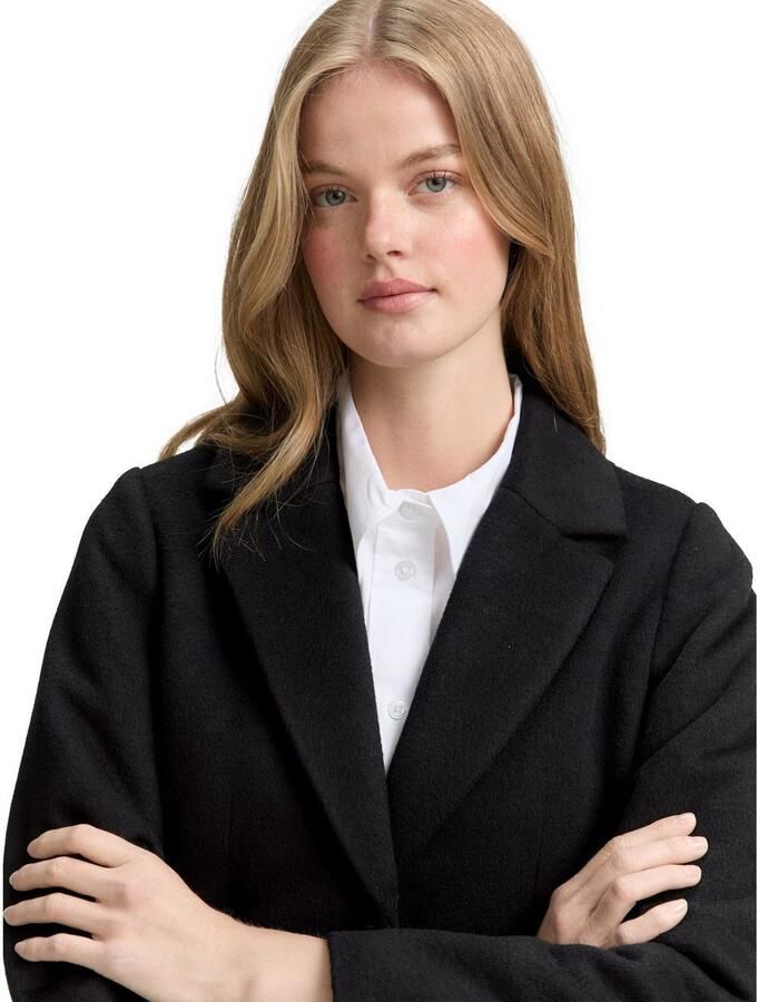 Tom Tailor Denim Slim fit lange jas met wol - Foto 3