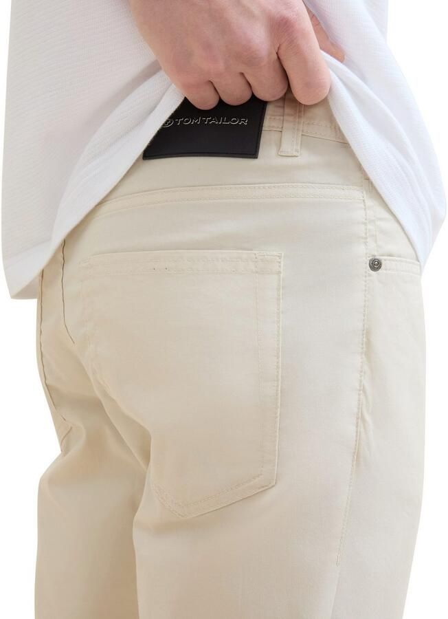 Tom Tailor Five-pocketsbroek met merk-badge op de achterkant