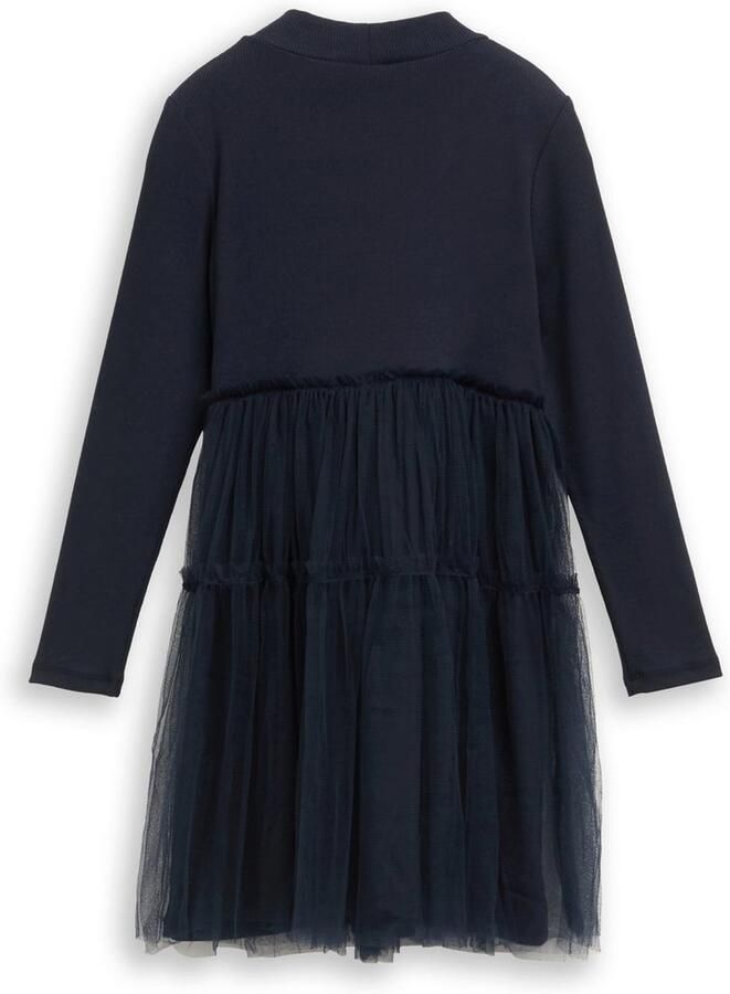 Tom Tailor Gebreide jurk met tule rok - Foto 2