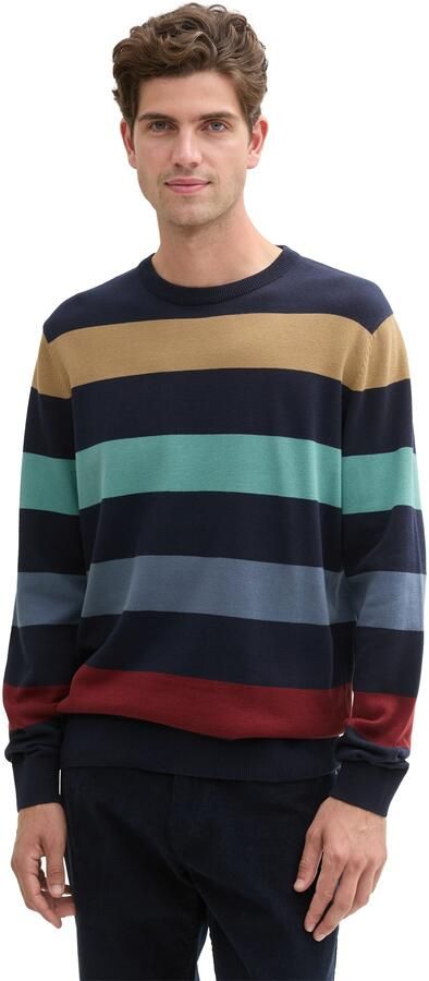 Tom Tailor Gebreide trui met blokstrepen - Foto 4
