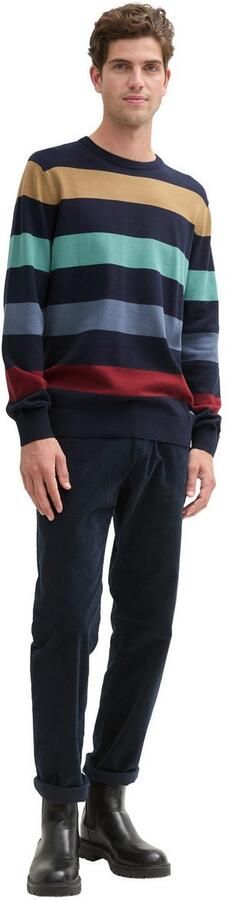 Tom Tailor Gebreide trui met blokstrepen - Foto 3