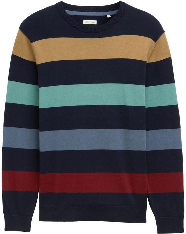 Tom Tailor Gebreide trui met blokstrepen