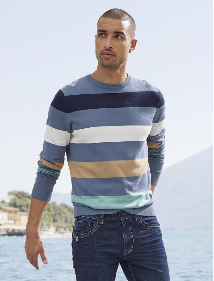 Tom Tailor Gebreide trui met blokstrepen - Foto 2