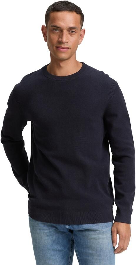 Tom Tailor Regular fit gebreide pullover van zuiver katoen - Foto 6