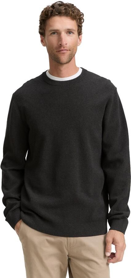 Tom Tailor Regular fit gebreide pullover van zuiver katoen - Foto 6