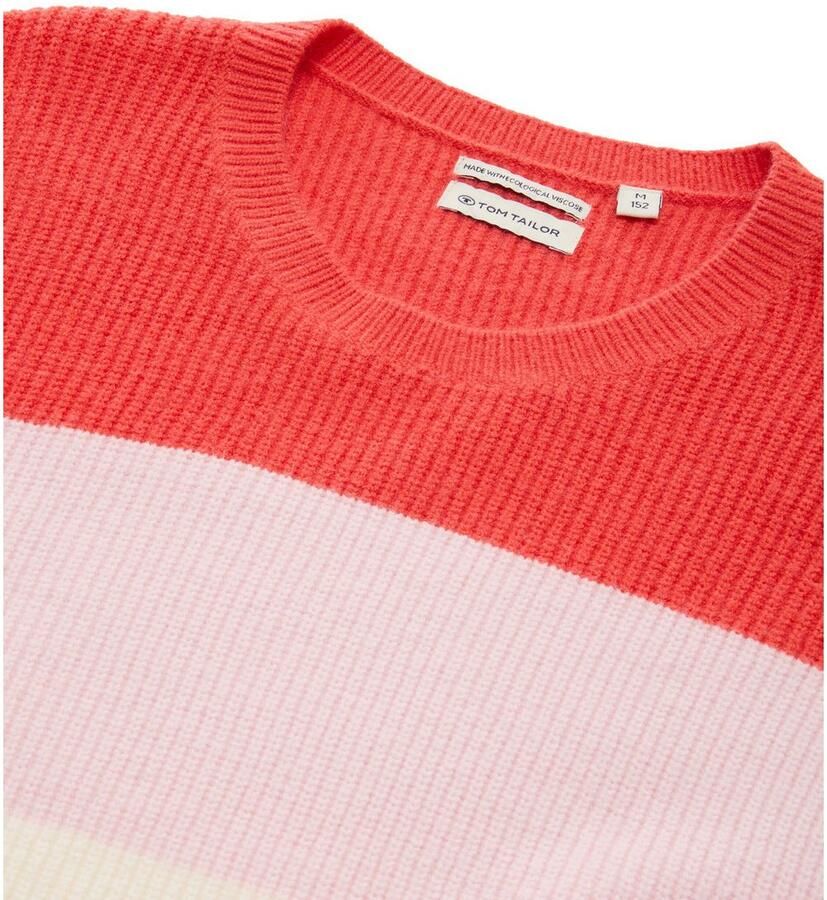 Tom Tailor Gebreide trui met colourblocking