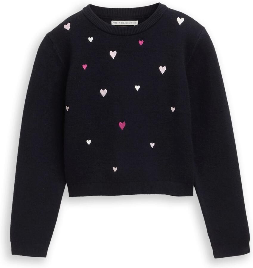 Tom Tailor Gebreide trui met hart-breisels - Foto 2