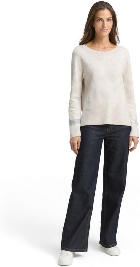 Tom Tailor Gebreide trui met print all-over - Foto 4