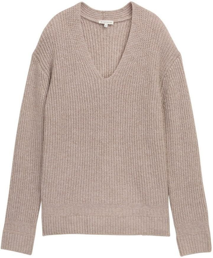 Tom Tailor Regular fit gebreide pullover van katoenmix