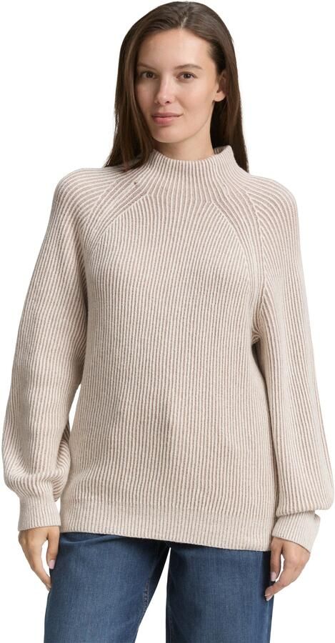 Tom Tailor Regular fit gebreide pullover van katoenmix met wol - Foto 6