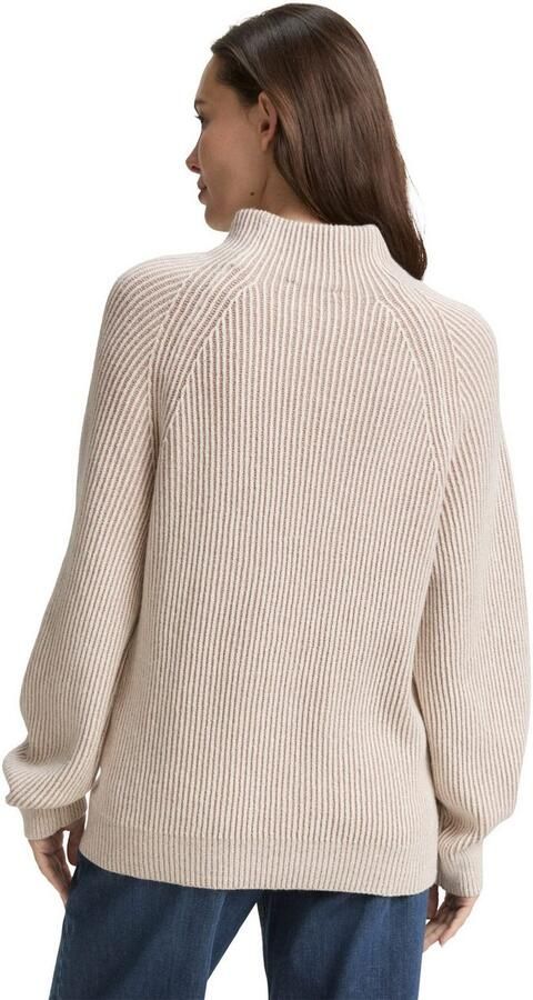 Tom Tailor Regular fit gebreide pullover van katoenmix met wol - Foto 5