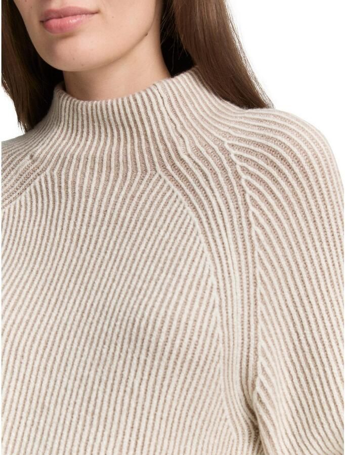 Tom Tailor Regular fit gebreide pullover van katoenmix met wol - Foto 2