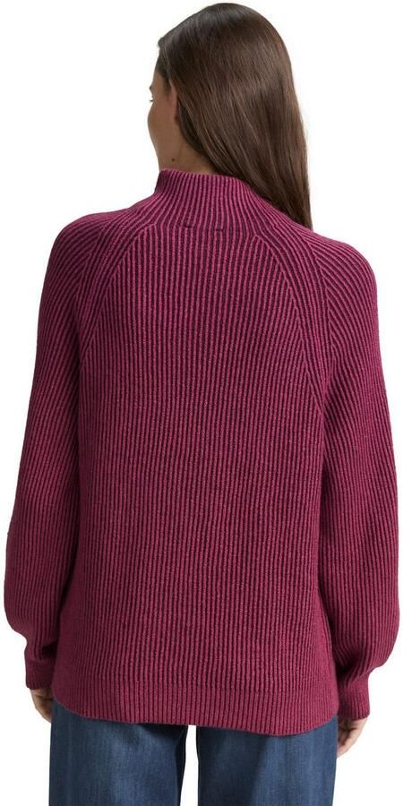 Tom Tailor Regular fit gebreide pullover van katoenmix met wol - Foto 5