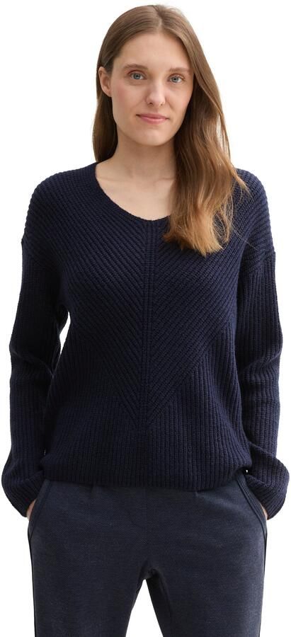 Tom Tailor Gebreide trui met v-hals - Foto 6