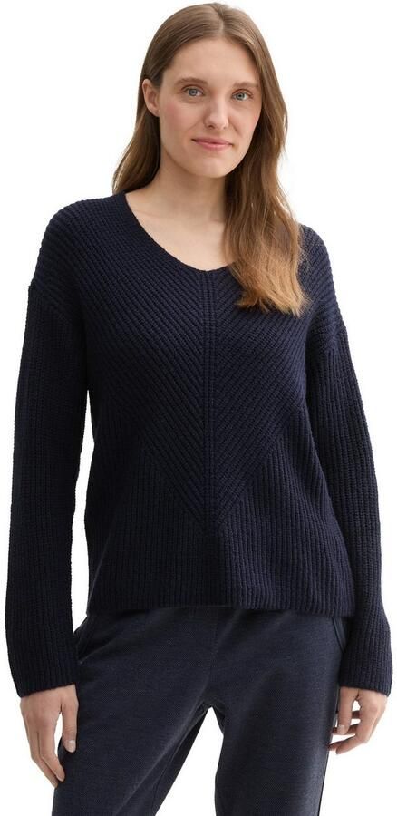 Tom Tailor Gebreide trui met v-hals - Foto 3