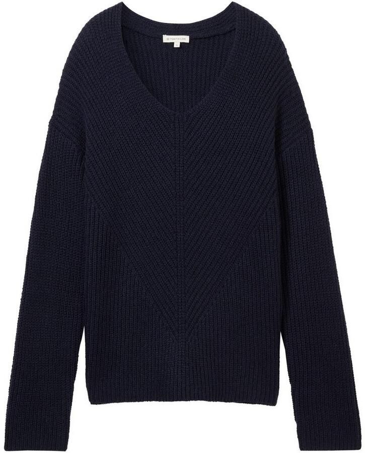 Tom Tailor Gebreide trui met v-hals