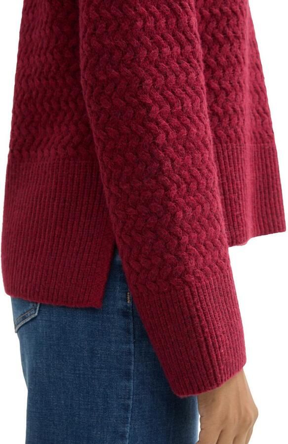 Tom Tailor Gebreide trui met zijsplitten - Foto 2