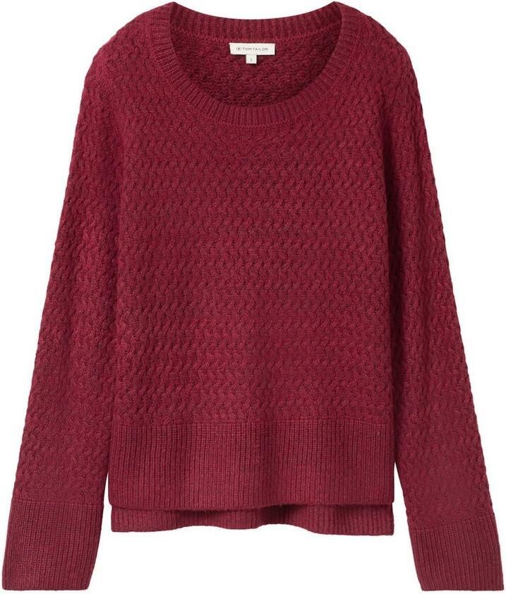 Tom Tailor Gebreide trui met zijsplitten