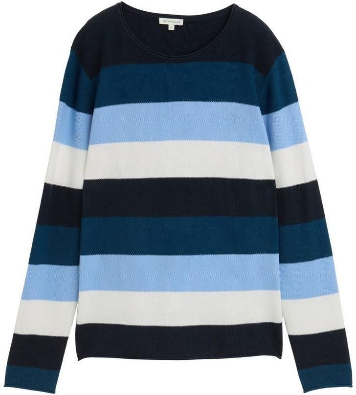 Tom Tailor Regular fit gebreide pullover van een mix van katoen en viscose - Foto 3
