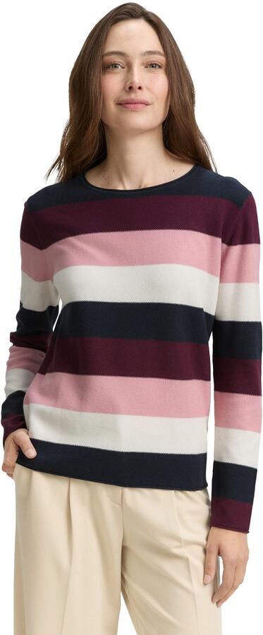 Tom Tailor Regular fit gebreide pullover van een mix van katoen en viscose - Foto 6