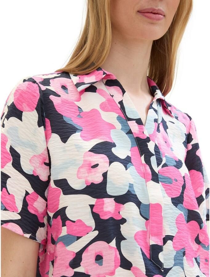 Tom Tailor Gedessineerde blouse met all-over motief - Foto 1