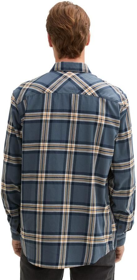 Tom Tailor Geruit overhemd met kentkraag - Foto 3