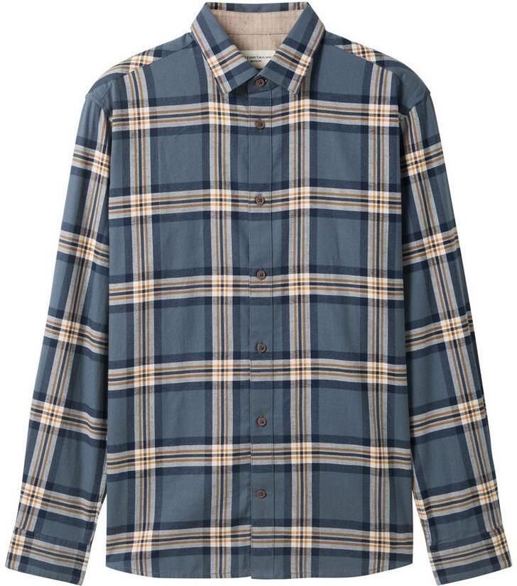 Tom Tailor Geruit overhemd met kentkraag - Foto 2