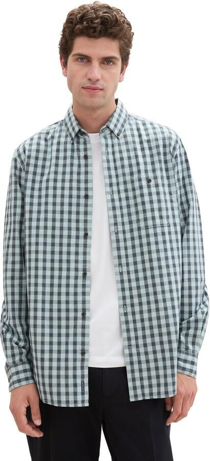 Tom Tailor Geruit overhemd Vichy met knoopsluiting - Foto 6