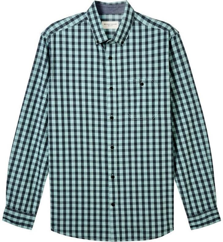 Tom Tailor Geruit overhemd Vichy met knoopsluiting