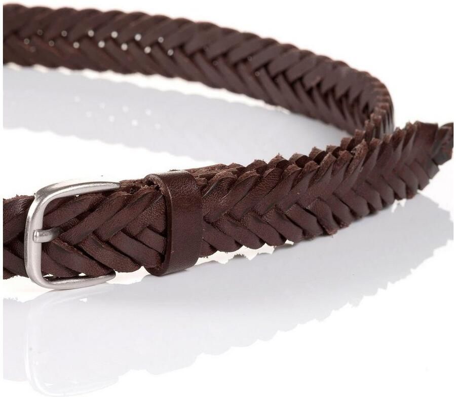 Tom Tailor Gevlochten riem TTCLAUDETTE 2 cm brede damesriem traploos verstelbaar echt leer - Foto 4