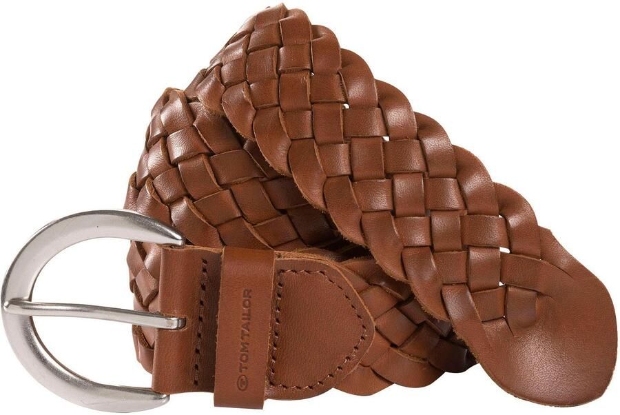 Tom Tailor Gevlochten riem TTLISA 4 cm brede damesriem vlechtleren riem modieuze must-have - Foto 2