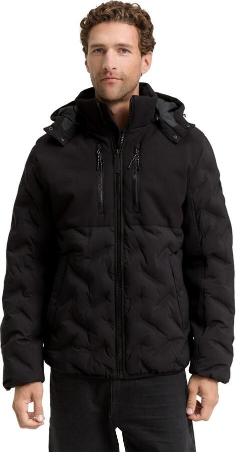 Tom Tailor Regular fit bodywarmer met afneembare capuchon - Foto 6