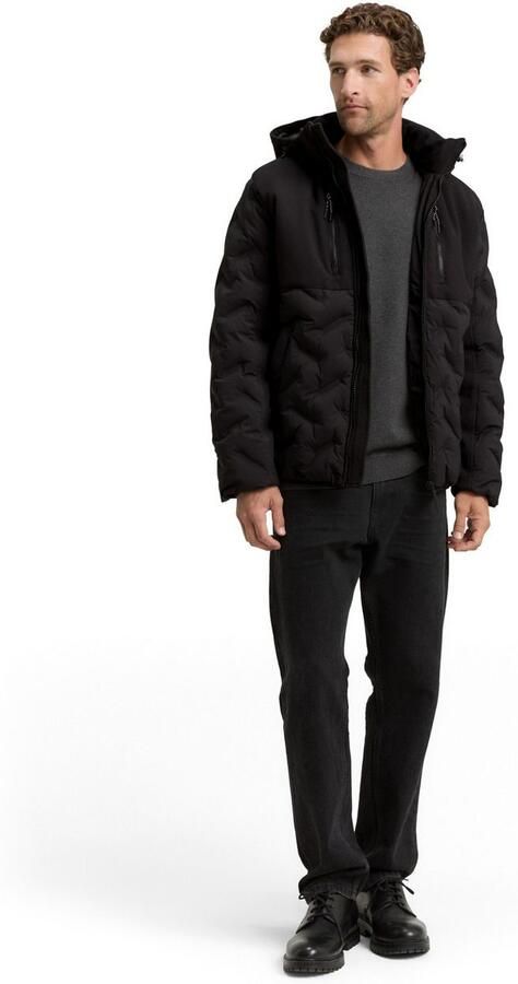 Tom Tailor Regular fit bodywarmer met afneembare capuchon - Foto 5