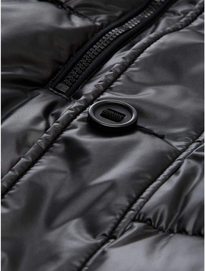 Tom Tailor Gewatteerd regular fit jack met afneembare capuchon