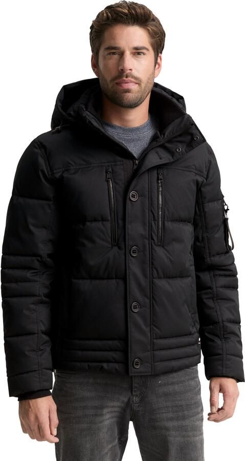 Tom Tailor Regular fit gewatteerd jack met ritszakken - Foto 9